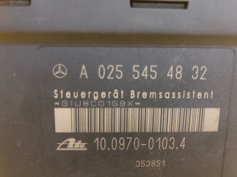 Блок управления BAS (ABS) Mercedes-Benz E-Class 15.04.1998 W210