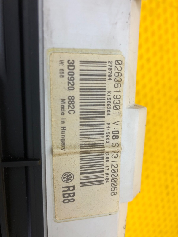 Панель приборов (Щиток) Volkswagen Phaeton 2005 3D2