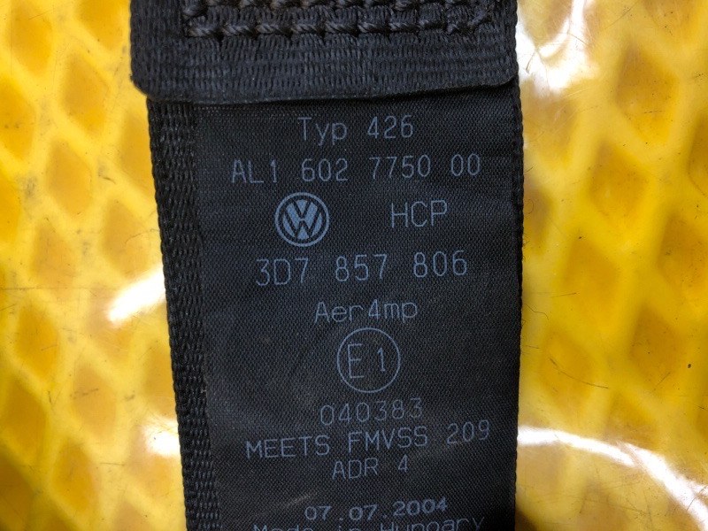 Ремень безопасности задний правый Volkswagen Phaeton 2005 3D2