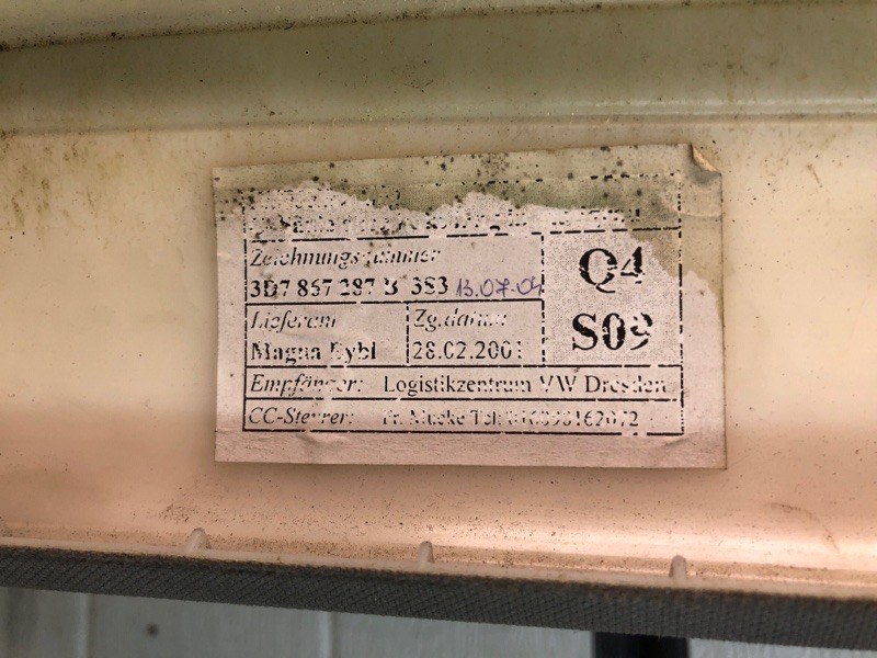 Обшивка стойки задней левой Volkswagen Phaeton 2005 3D2