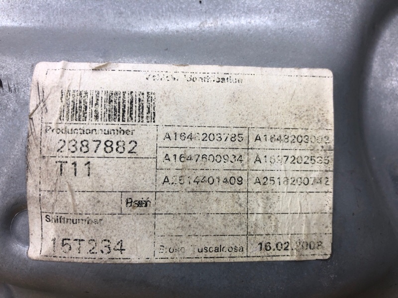 Стеклоподъемник передней левой двери Mercedes-Benz GL-Class 2008 X164