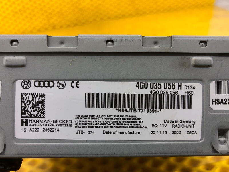 Тв тюнер TV Tuner Audi Q7 2014 4L