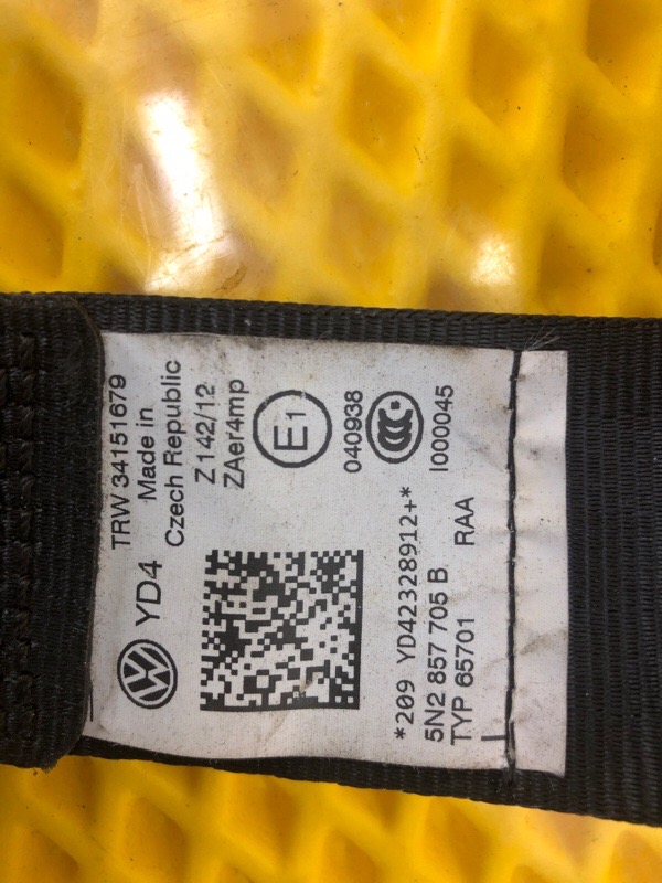 Ремень безопасности передний левый Volkswagen Tiguan