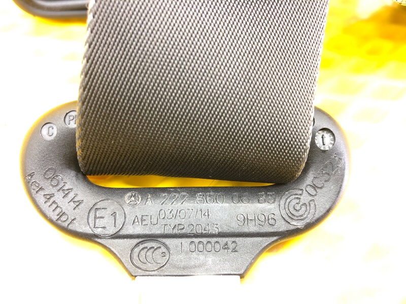 Ремень безопасности задний правый Mercedes-Benz S-Class 2014 W222