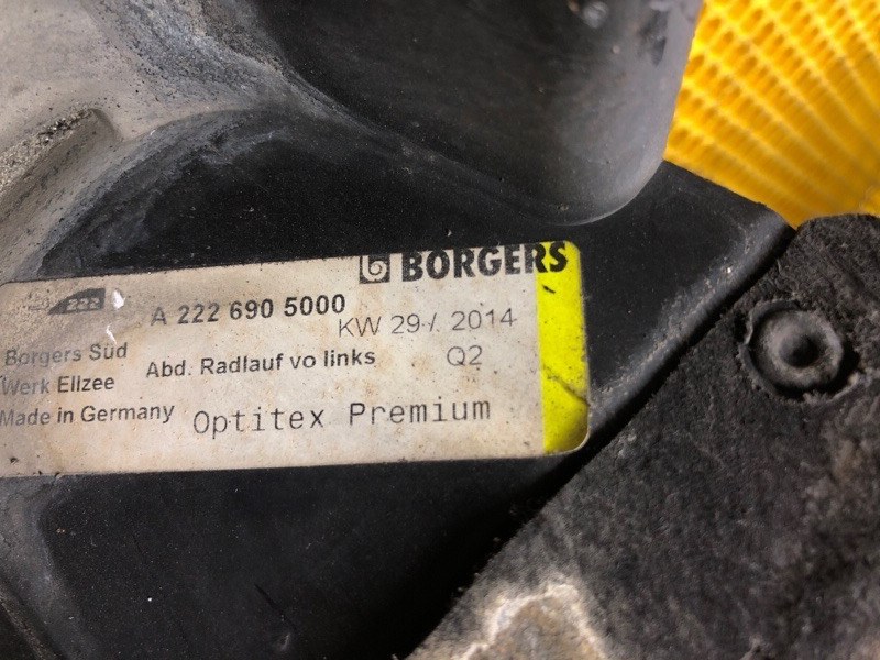 Подкрылок передний левый Mercedes-Benz S-Class 2014 W222