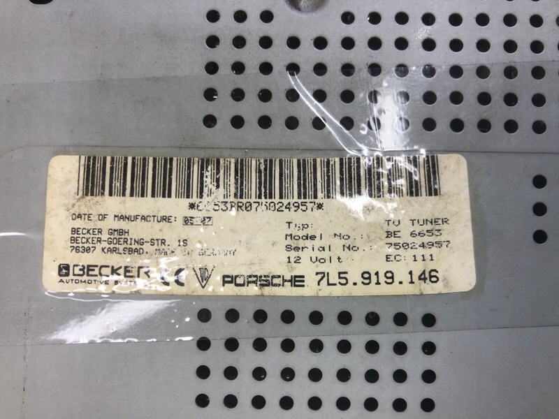 Тв тюнер TV Tuner Porsche Cayenne 2008 957