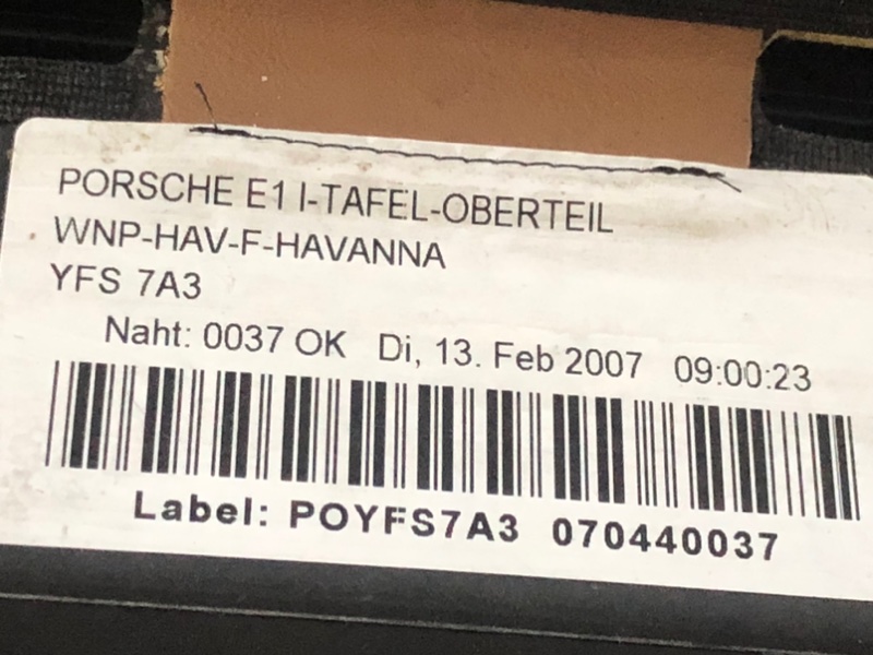 Панель передняя салона (торпедо) Porsche Cayenne 2008 957
