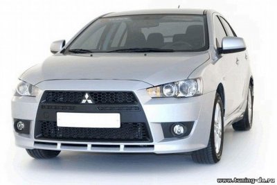 Бампер передний mitsubishi lancer (08)