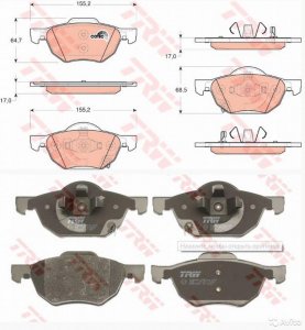 Колодки передние Honda Accord VII