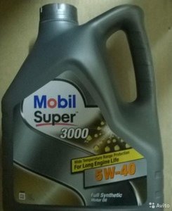 Масло моторное Mobil Super 3000 5W40 4л / 1л