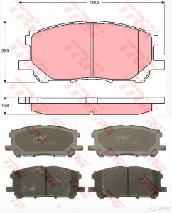 Колодки передние и задние Lexus RX Toyota Harrier