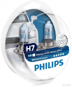 Комплект галогенных ламп H7 Philips WhiteVision