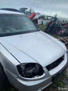 Капот Hyundai Accent купе G4EA 1.3L 1999-2006