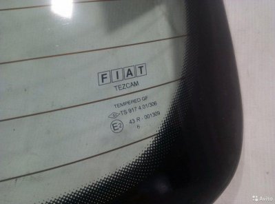 Стекло кузова заднее Fiat Albea 2005-2012