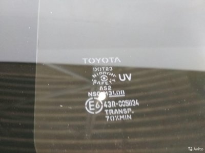 Стекло кузова заднее левое Toyota Rav4 XA40