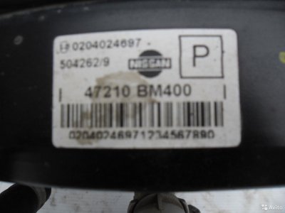 Вакуумный усилитель Nissan Almera N16 47210BM400