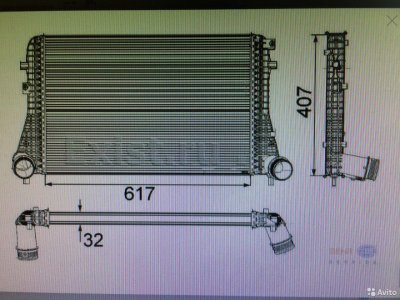 Интеркулер VW Volkswagen VAG TDI бензин