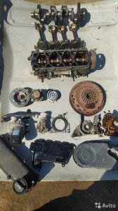 Двигатель в разборе Skoda Octavia A5