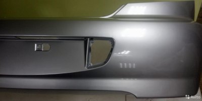 Бампер задний Kia Spectra /Алмазное серебро