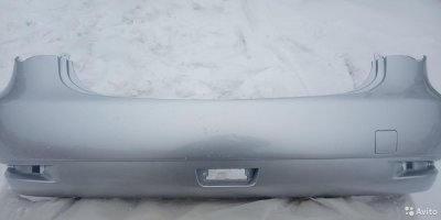 Бампер задний nissan almera G15 ZBD (платина 691