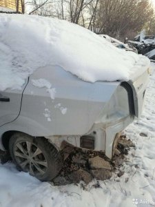 Крыло Заднее Левое Шевроле Авео Т 250 седан