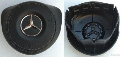 Крышка в руль (муляж airbag) Mercedes W 213 кожа
