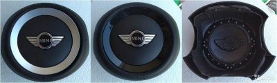 Крышка муляж SRS airbag в руль Mini Cooper 3 спицы