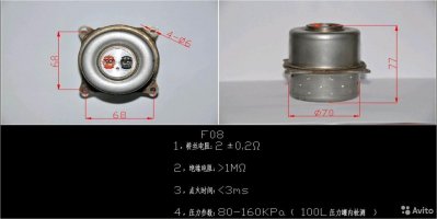 Пиропатрон газогенератор SRS airbag F08