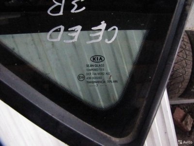 Стекло заднее правое Kia Ceed 2007-2012