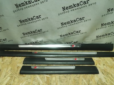Накладки порога S-Line AUDI A6 C6 2011 Рест Седан S-Line