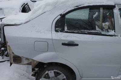 Шевроле авео Т250 крыло заднее правое