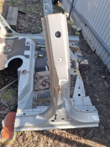 Стойка средняя с частью порога Opel Astra H 2008 хэтчбек 5дв.
