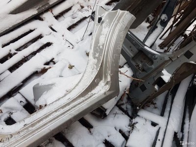 Порог левый со стойкой дэу джентра лачетти