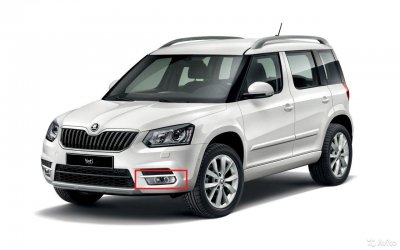 Бампер и птф для Skoda Yeti
