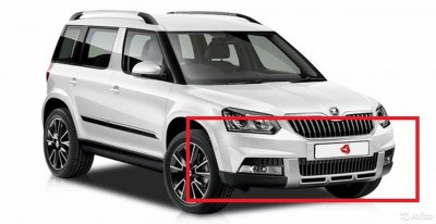 Бампер и птф для Skoda Yeti