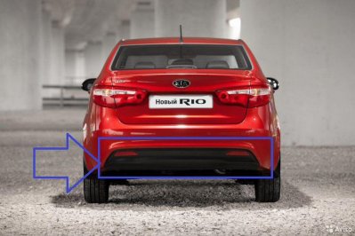 Накладка заднего Бампера Kia Rio