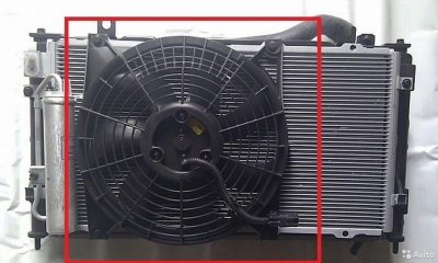 Вентилятор радиатора кондиционера Гранта