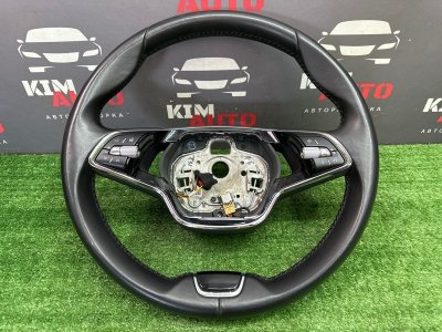 Руль кожаный с кнопками Skoda Rapid 2 2021 NK6