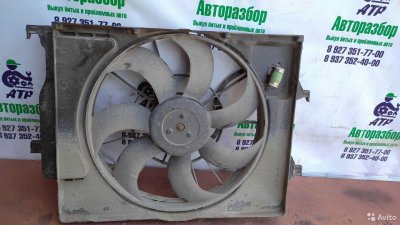 Диффузор с вентилятором охлаждения KIA Rio 4