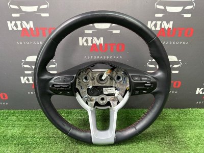 Руль кожаный с кнопками Kia Rio X 2020