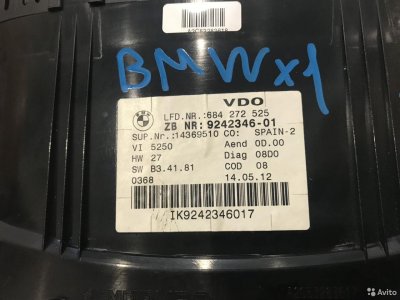 Панель приборов бмв Х1 BMW X1 E84